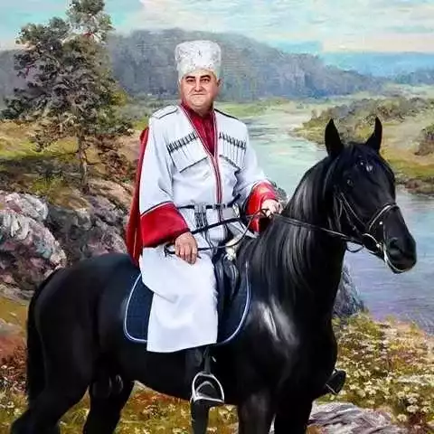 портрет на коне