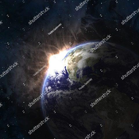 планета земля и солнце