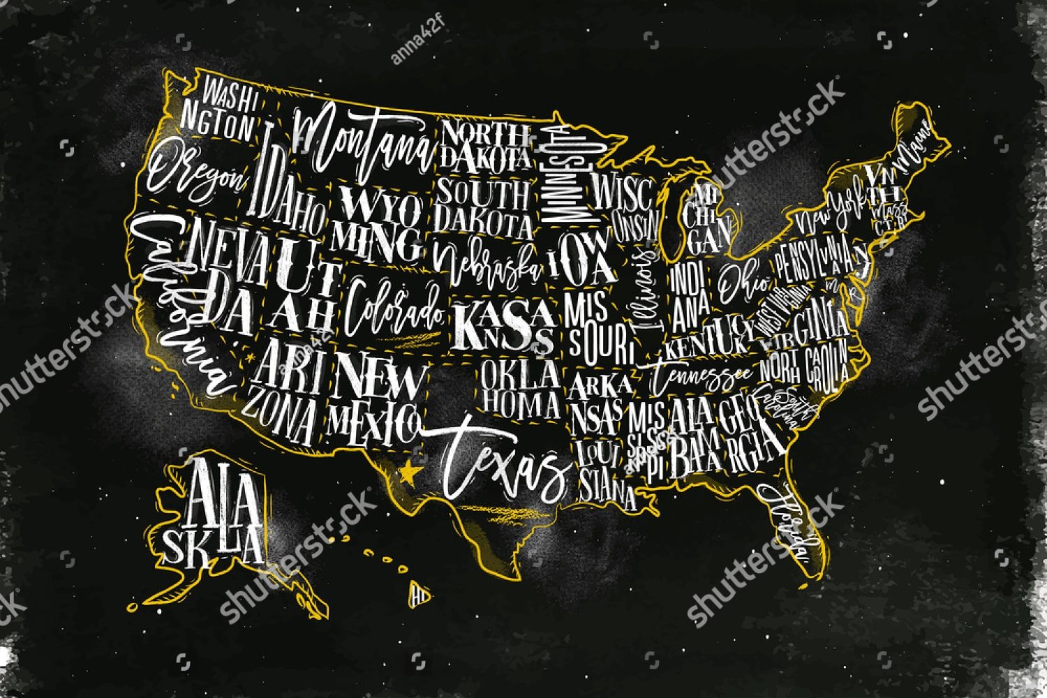 Карта США
