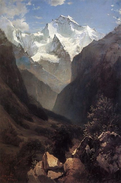 Вид в Швейцарских Альпах (Гора Малый Рухен). 1862