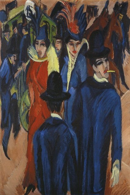   Уличная сцена в Берлине, 1913