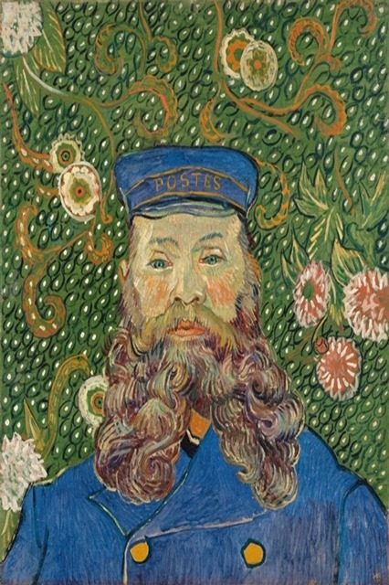 Портрет почтальона Жозефа Рулена, Винсен, 1889