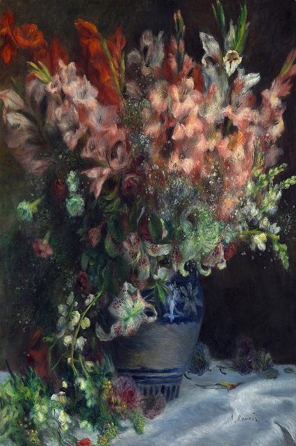  Gladioli in a Vase