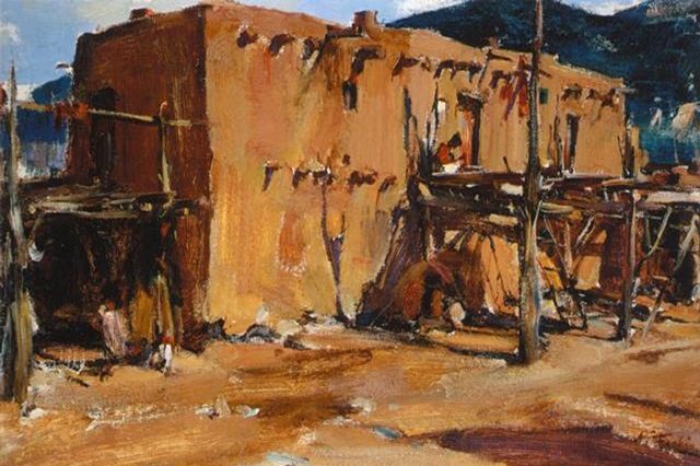   Адобе (Дом в Таос Пуэбло) (1927-1933)