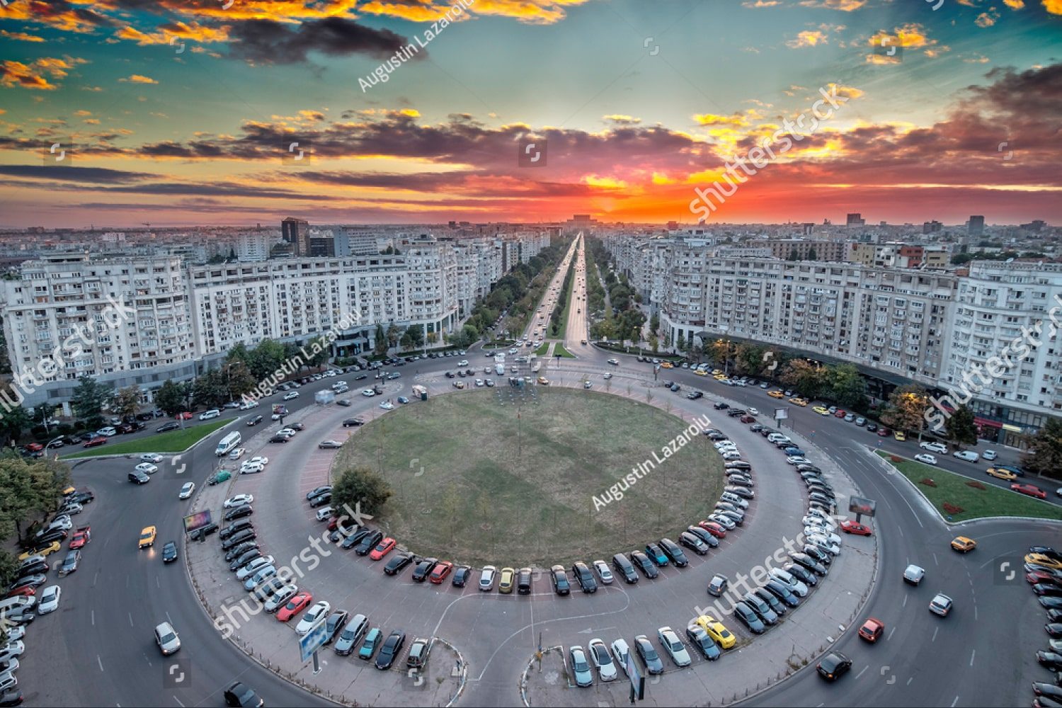 бухарест в закате