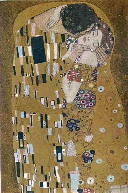 Поцелуй, 1907-08_деталь l 2