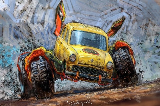 Желтый Monstertrack