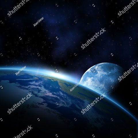 луна и земля