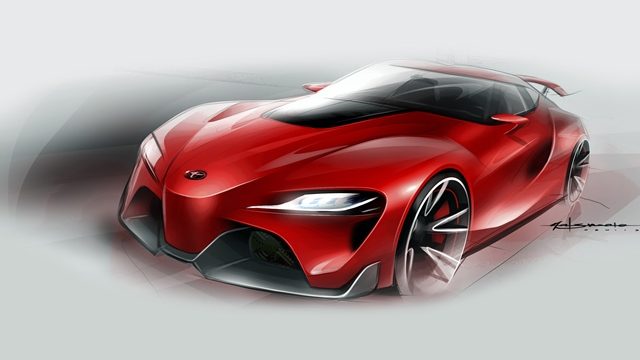 Красная bugatti