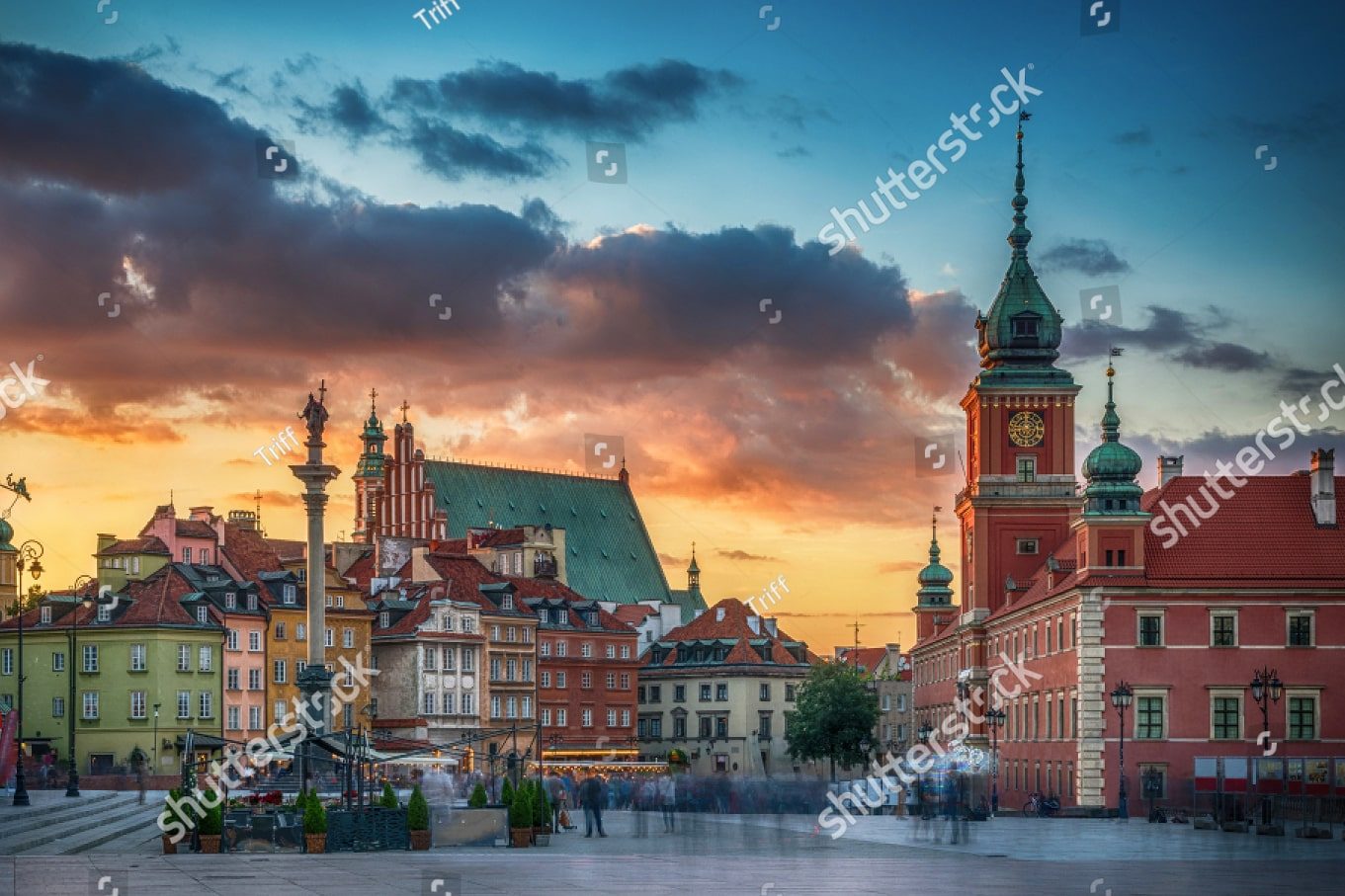 варшава вечером