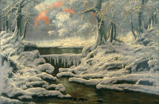 замерзшая речка 