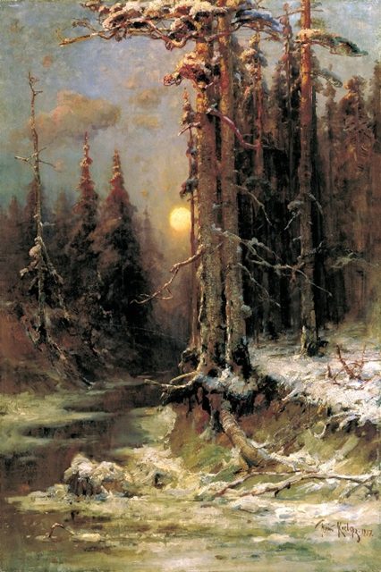 зимний лес 