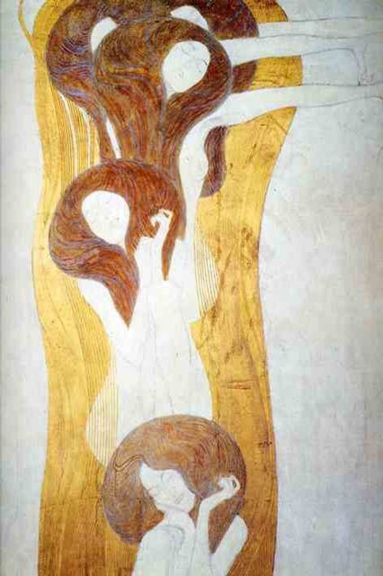Beethoven Frieze, detal, The Arts 2, 1902