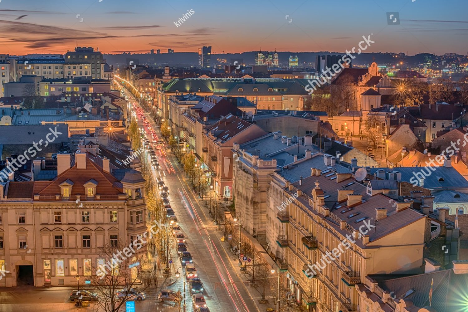 вильнюс вечером