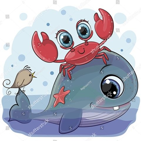 кит и крабик