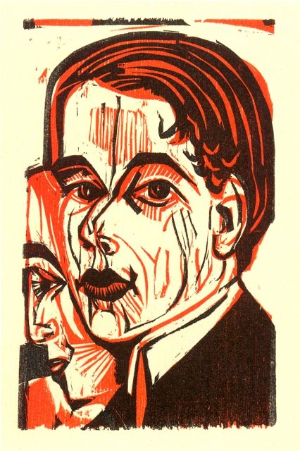 Мужская голова  (автопортрет), 1926