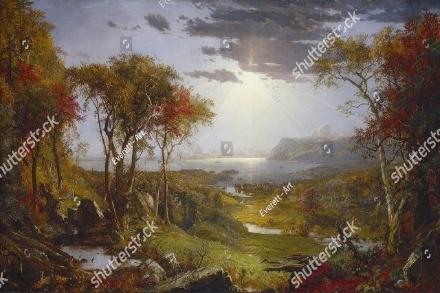 осень на реке Гудзон