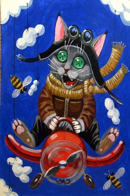 кот-летчик 