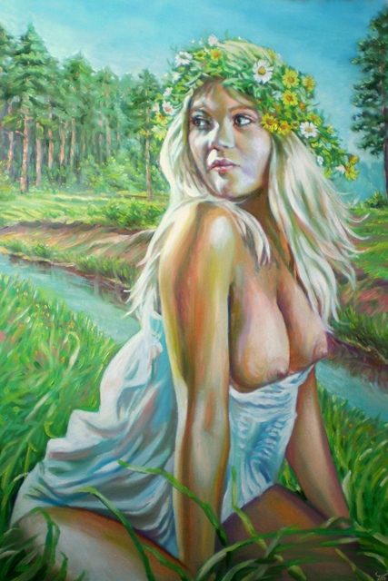 деревенская красавица