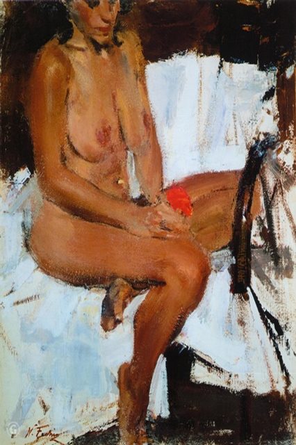  Сидящая натурщица (1934—1955)