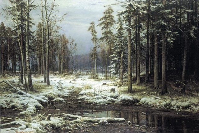 зимний лес 