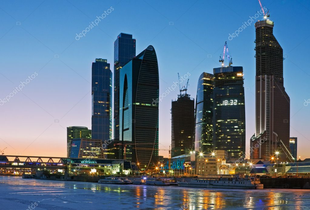 небоскребы мегаполиса