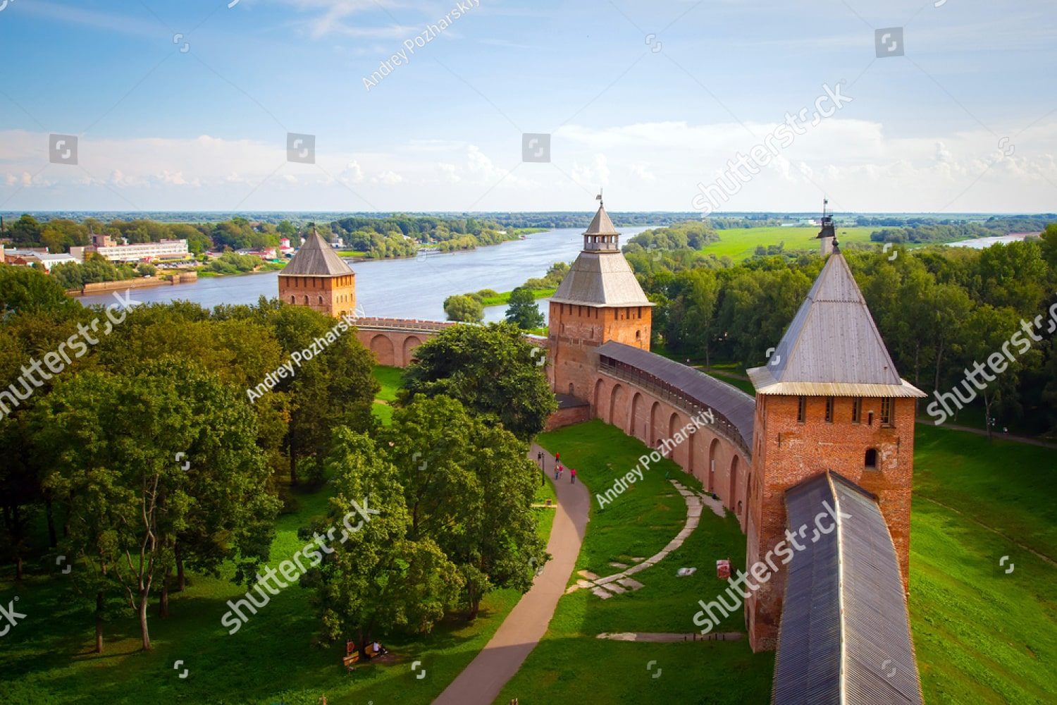 вид на новгородский кремль