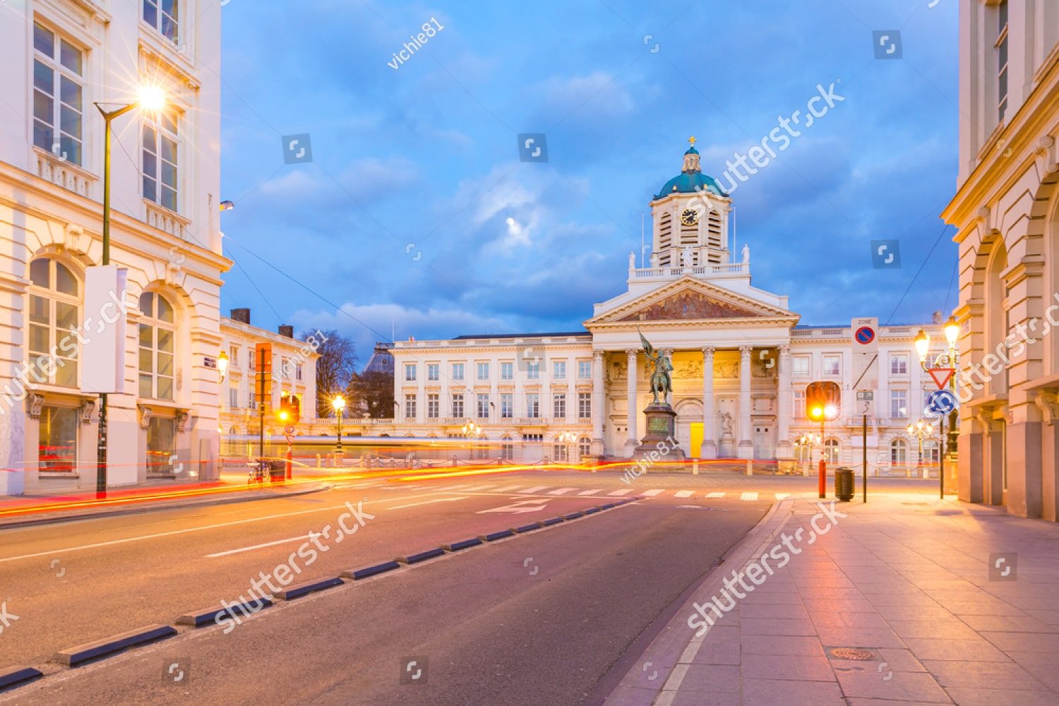 ночной брюссель