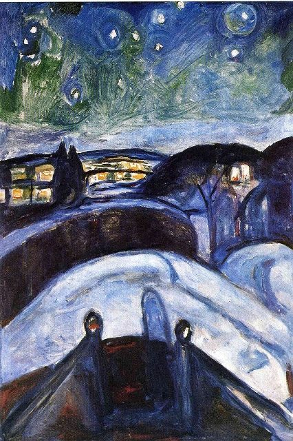  Звездная ночь, 1923-24