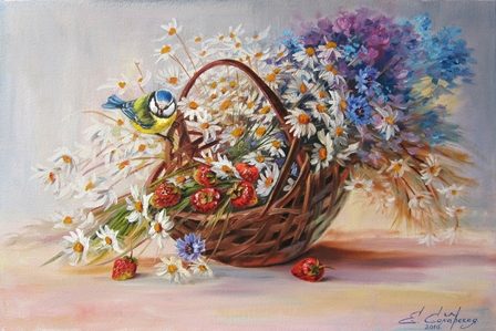 корзинка с цветами