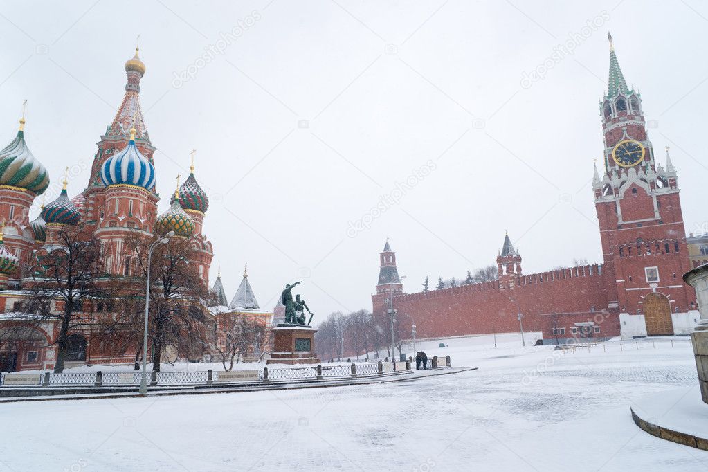 красная площадь зимой
