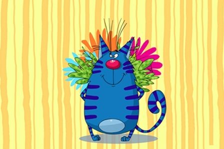 синий кот
