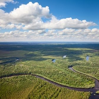 красивый вид с высоты
