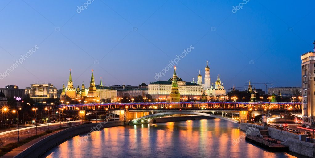огни ночного мегаполиса
