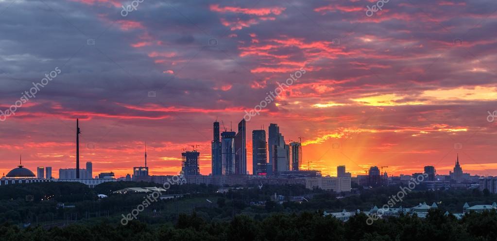 закат над Москвой