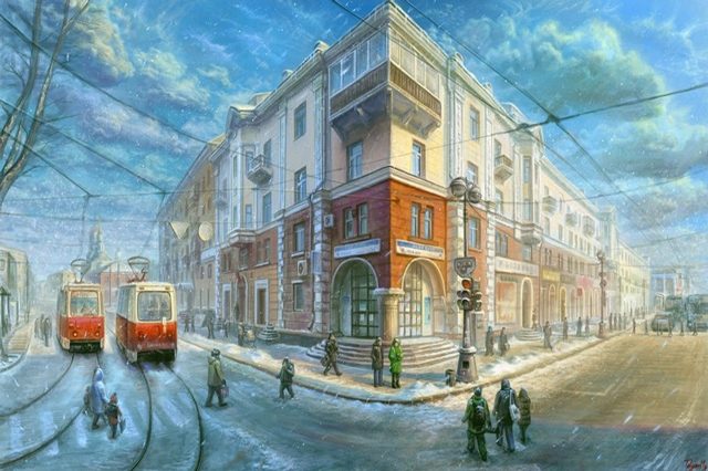 зимний день