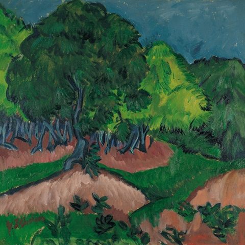  Пейзаж с каштаном, 1913