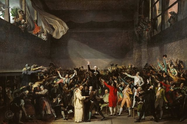 Клятва в зале для игры в мяч 29 июня 1789 года