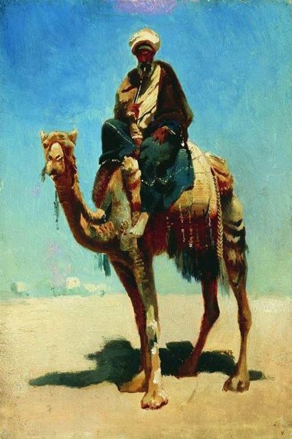   Араб на верблюде. 1869-1870