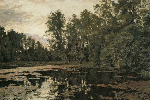 Заросший пруд. Домотканово. 1888
