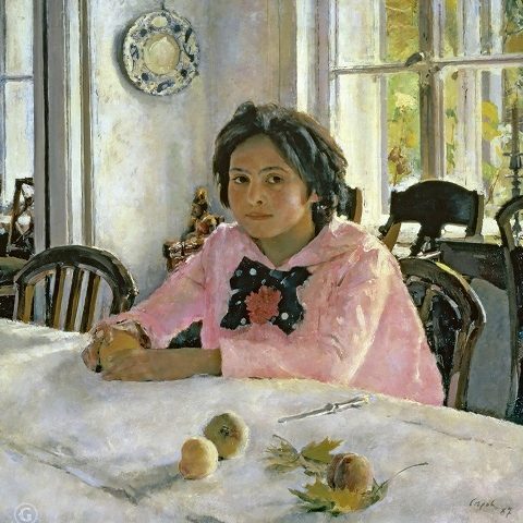 Девочка с персиками (Портрет В. С.)