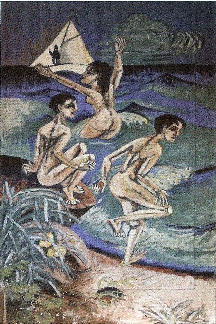 Фреска в санатории в Кенигштайне (деталь  III), 1916