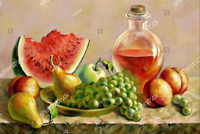 красочный стол