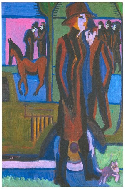 Прогулка женщины с собакой, 1926