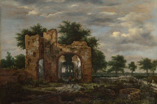   A Ruined Castle Gateway