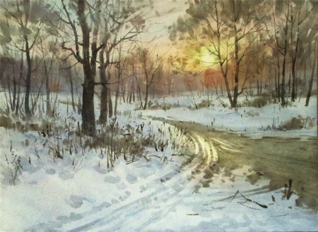 зимний лес  
