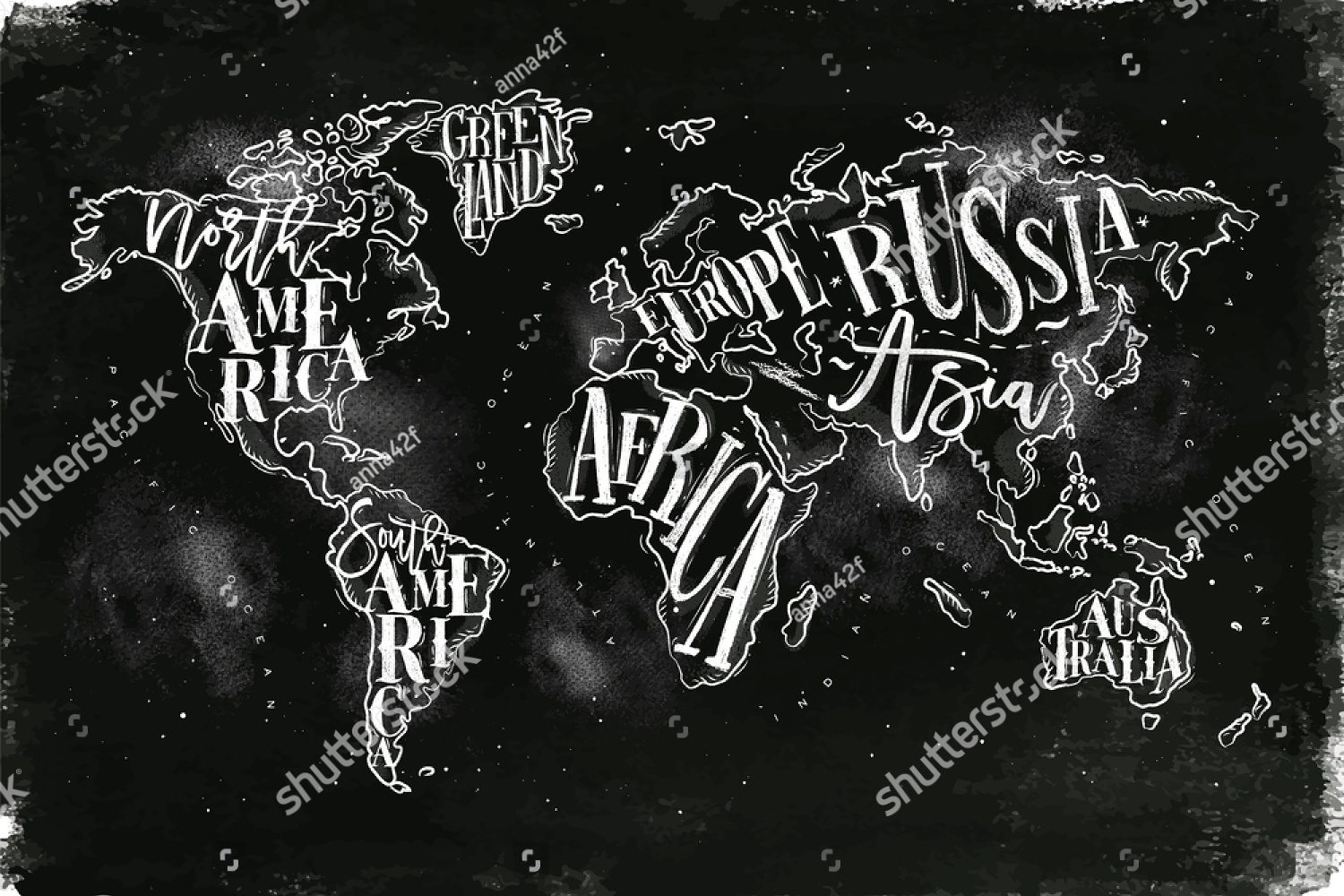 Темная карта мира