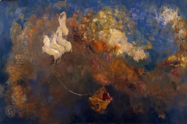 Солнечная колесница Аполлона, запряженная четверкой лошадей, 1905