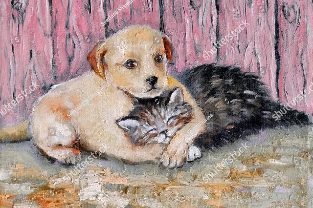 песик и котик