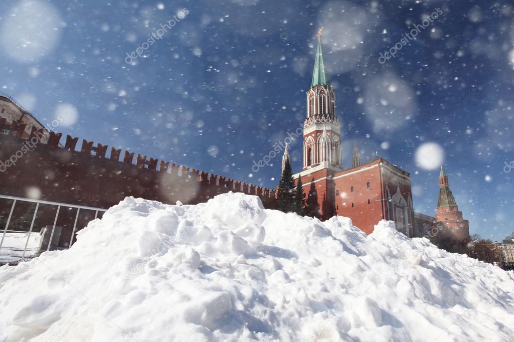 красная площадь зимой 